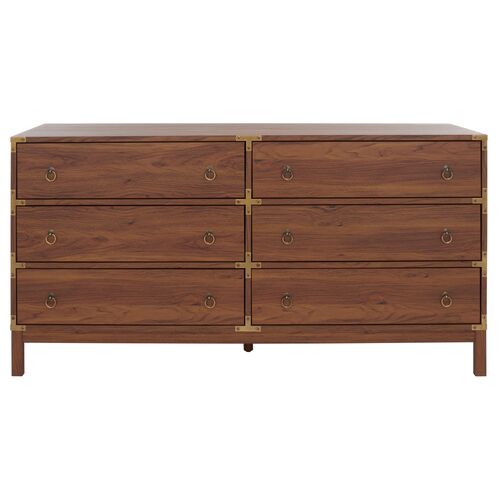 Mirelle Campaign 6-Drawer Dresser 