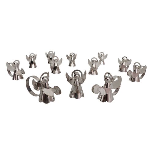 Silver Plated Angel Napkin Rings, S/12~P77714742