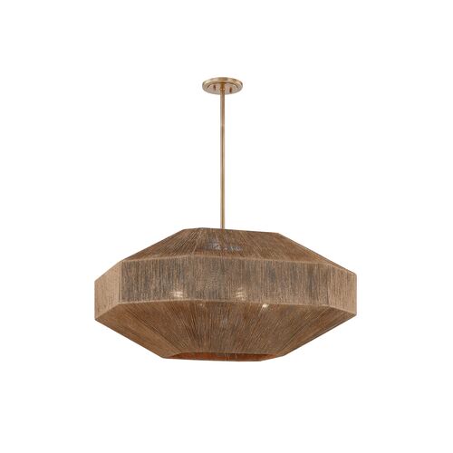 Laken Chandelier, Patina Brass/Natural Jute Laken Chandelier, Patina Brass/Natural Jute
