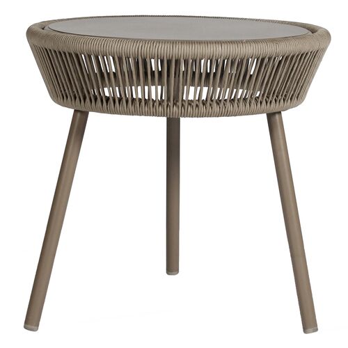 Loop Outdoor Side Table, Taupe~P77641596