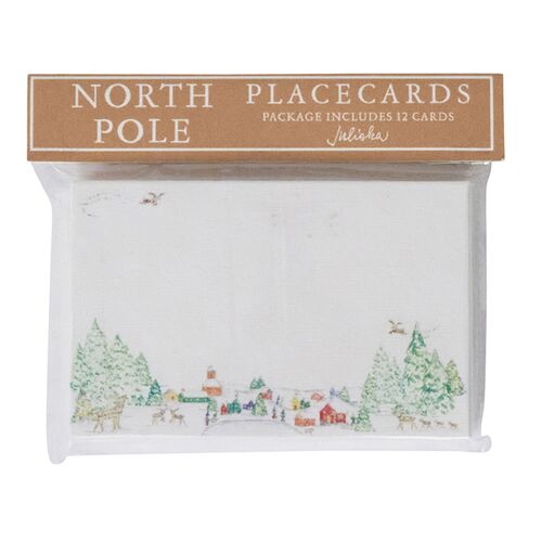 S/12 Berry & Thread North Pole Place Cards, Multi