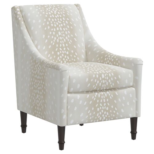 Holmes Fawn Stripe Accent Chair, Beige~P77633073