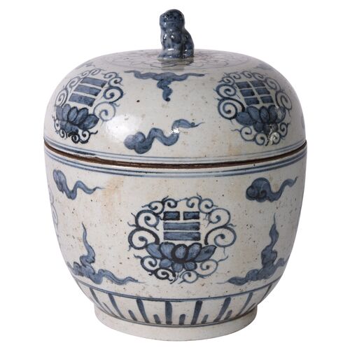 11" Tai Chi Jar, Blue~P77585045