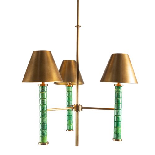 Jade Garden 26" 3-Light Pendant, Green Jade Garden 26" 3-Light Pendant, Green
