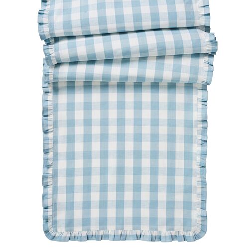 Gingham Ruffle 18"x90" Table Runner Gingham Ruffle 18"x90" Table Runner