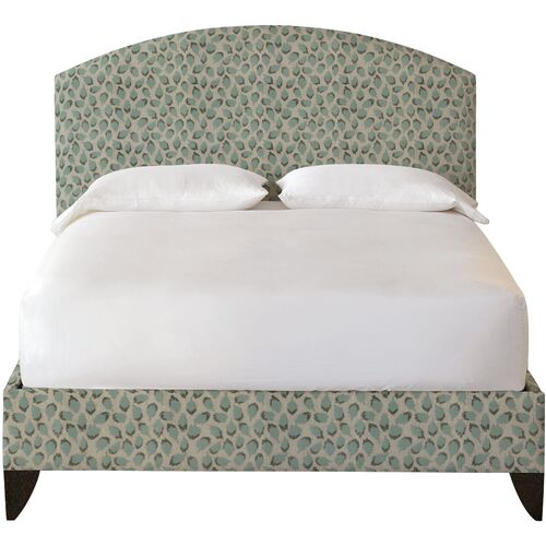 Trinka Upholstered Bed, Spa Green~P77656291