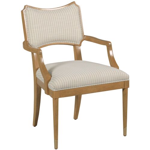 Powers Armchair, Almond/Ivory Stripe