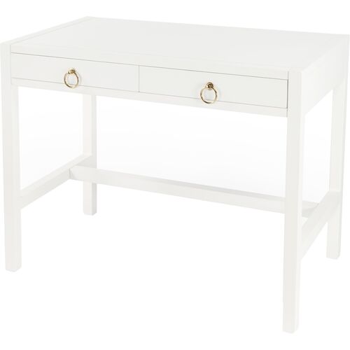 Sully Two-Drawer Desk, White~P77639274