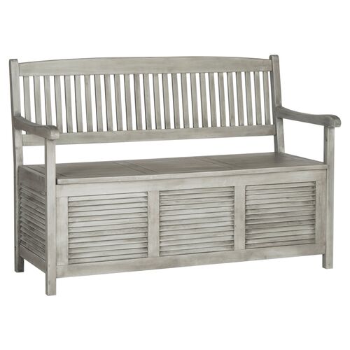 Cacey Outdoor Bench, Gray~P44985660