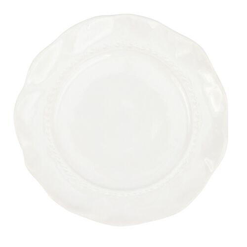 Giorno Salad Plate, White