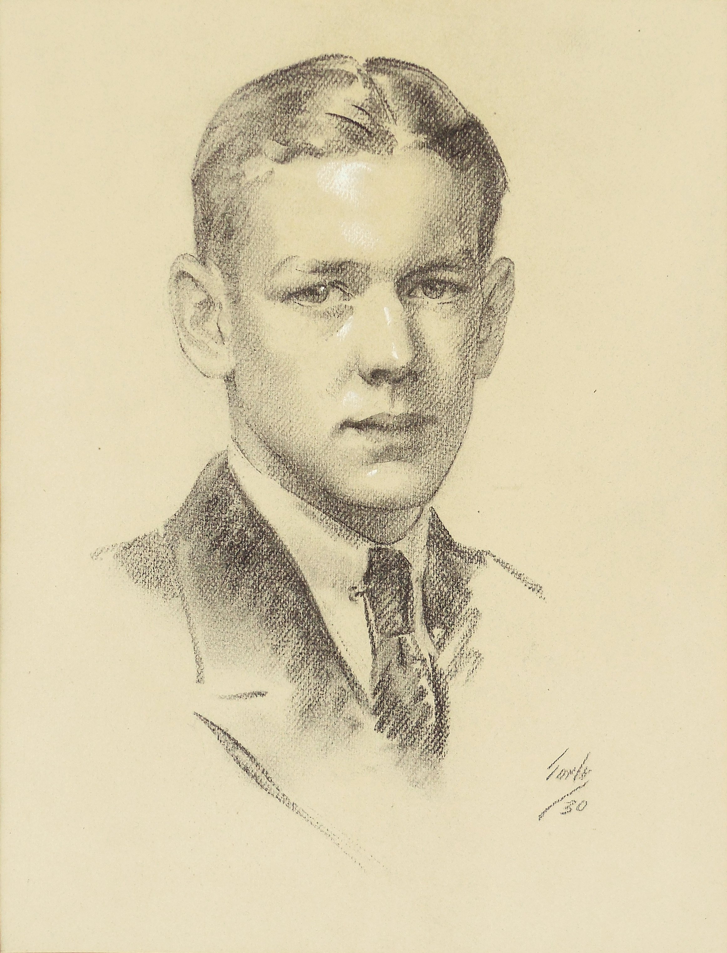 Pencil Study of a Young Man, 1930s~P76554337