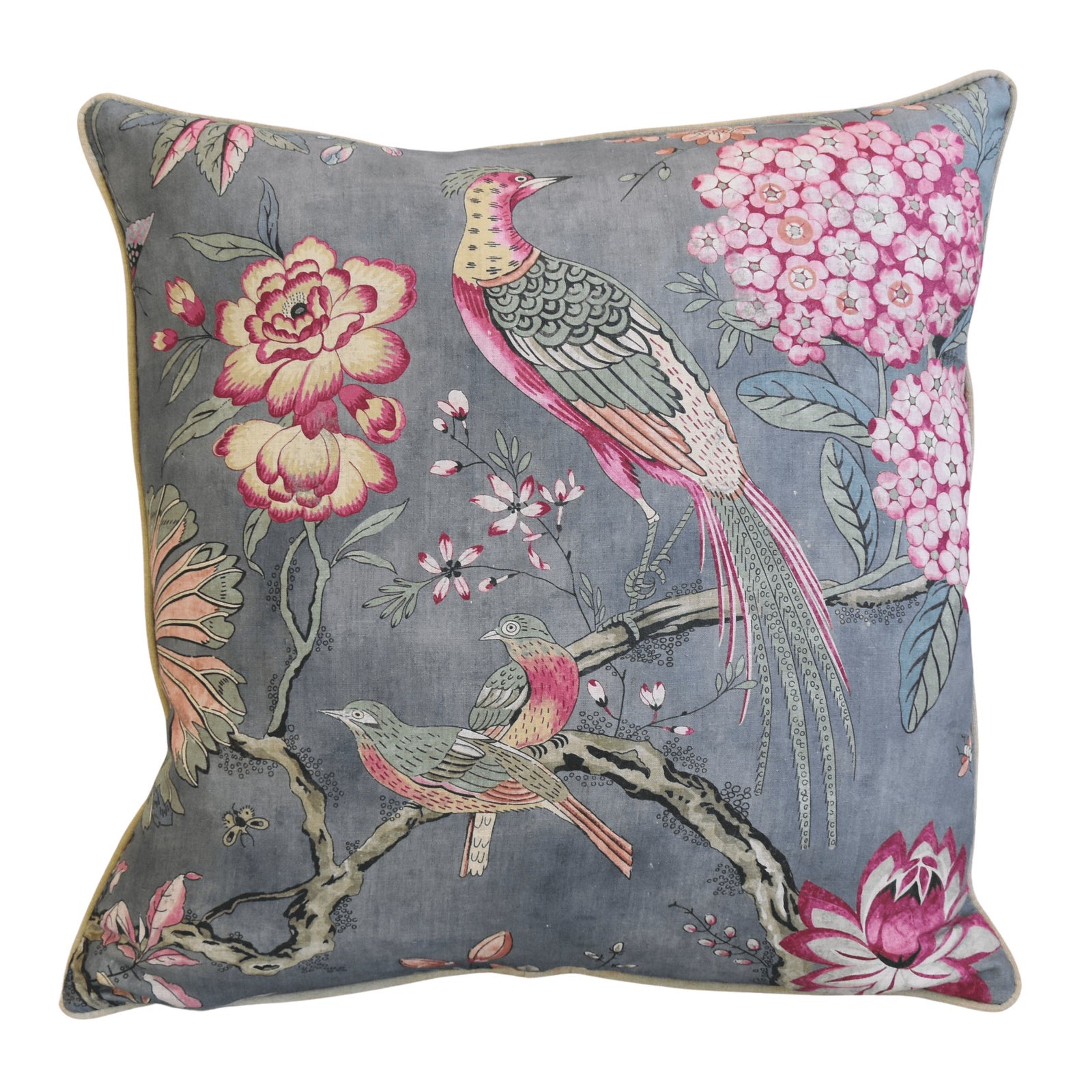 Anna French Thibaut Floral & Bird Pillow Anna French Thibaut Floral & Bird Pillow~P77639396