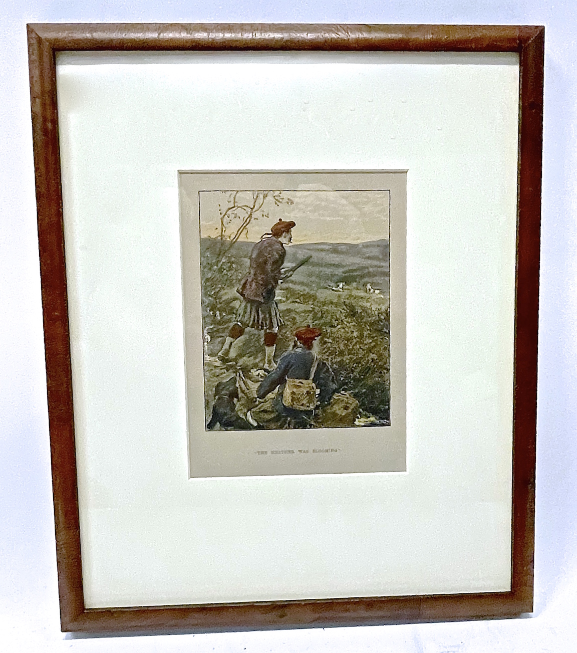 Antique Scottish Hunt Scene Engraving~P77661663