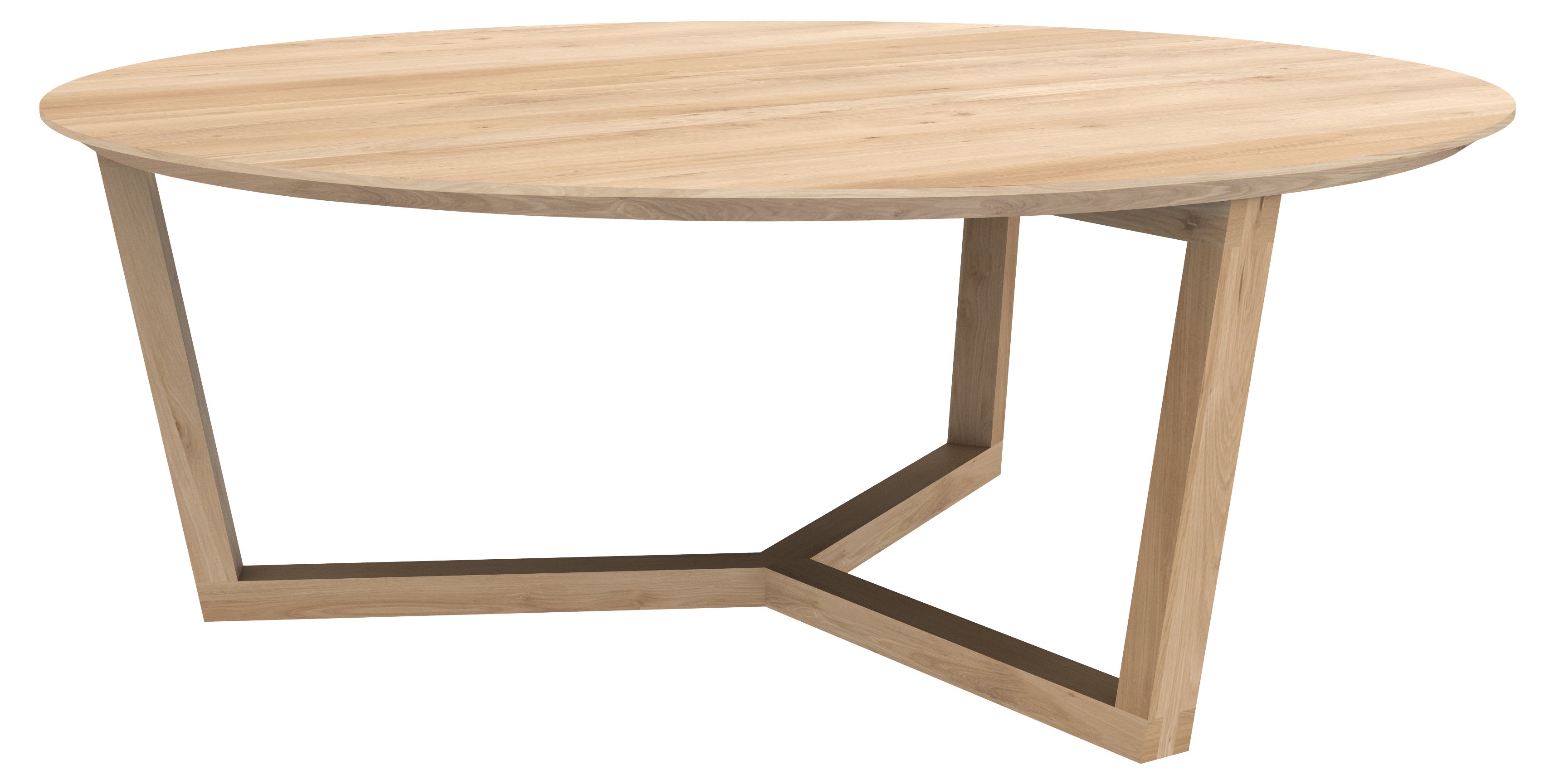 Oak tripod coffee table discount