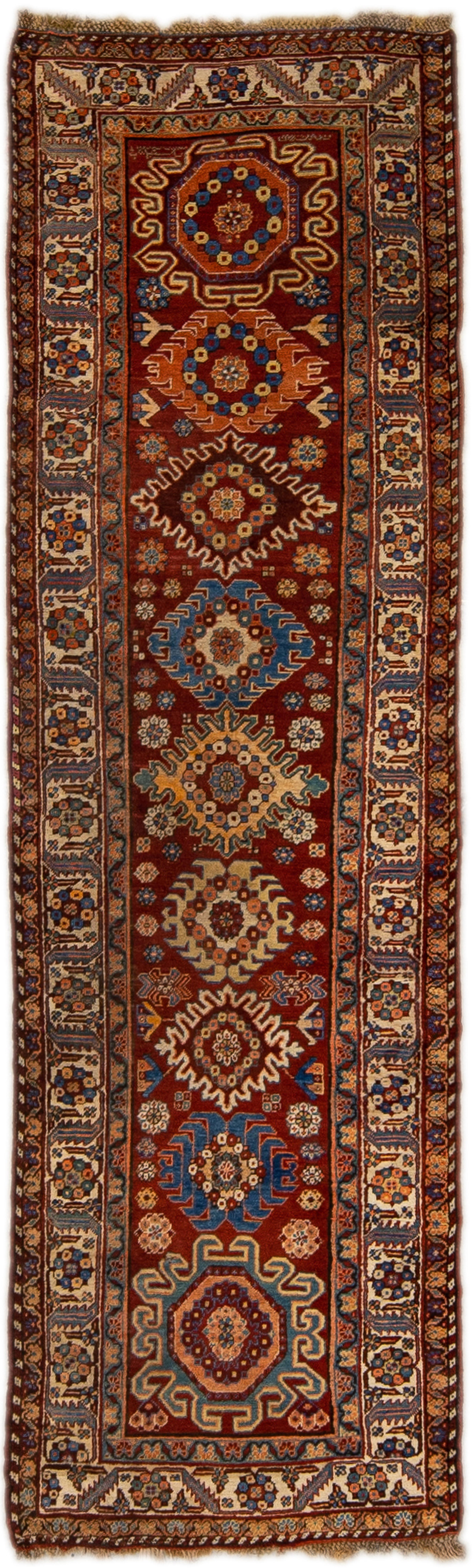 Antique Persian Serapi Runner Rug~P77664816