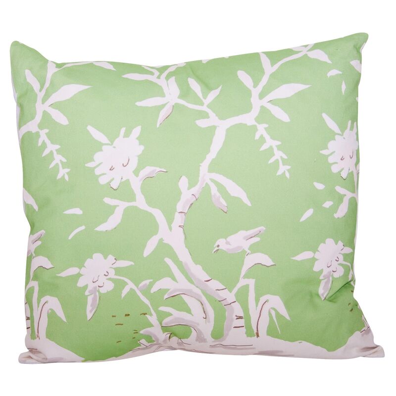 Cliveden 22x22 Pillow, Green