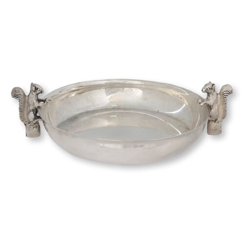 Midcentury Double Squirrel Serving Dish Midcentury Double Squirrel Serving Dish
