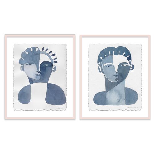 Hayley Mitchell, Claudine & Perette Diptych Painting