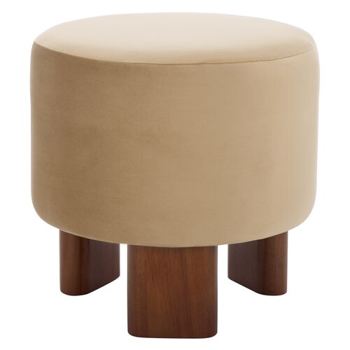 Kyroleth Velvet Ottoman