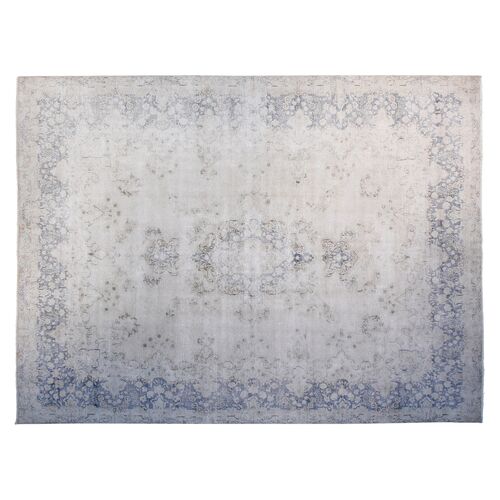 9'6"x12'6" Yigal Hand-Knotted Rug, Ivory/Blue~P77550912