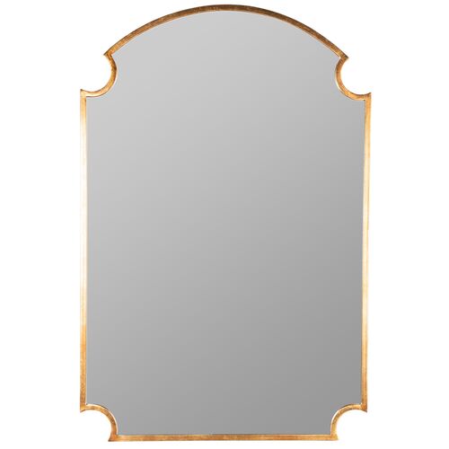 Lauren Wall Mirror, Gold Leaf~P77615720