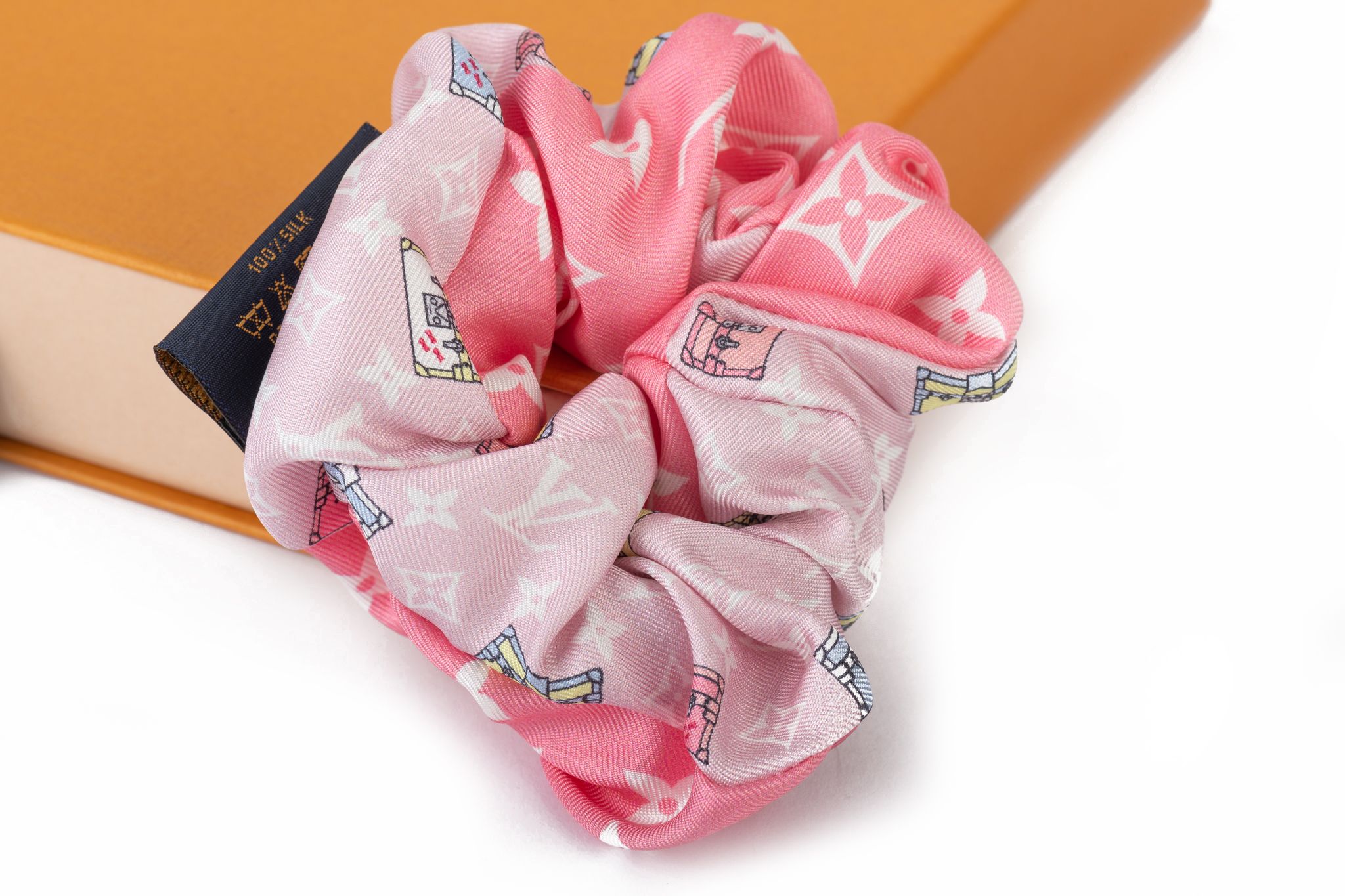 Vuitton BNIB SM Silk Bicolor Scrunchie~P77661183