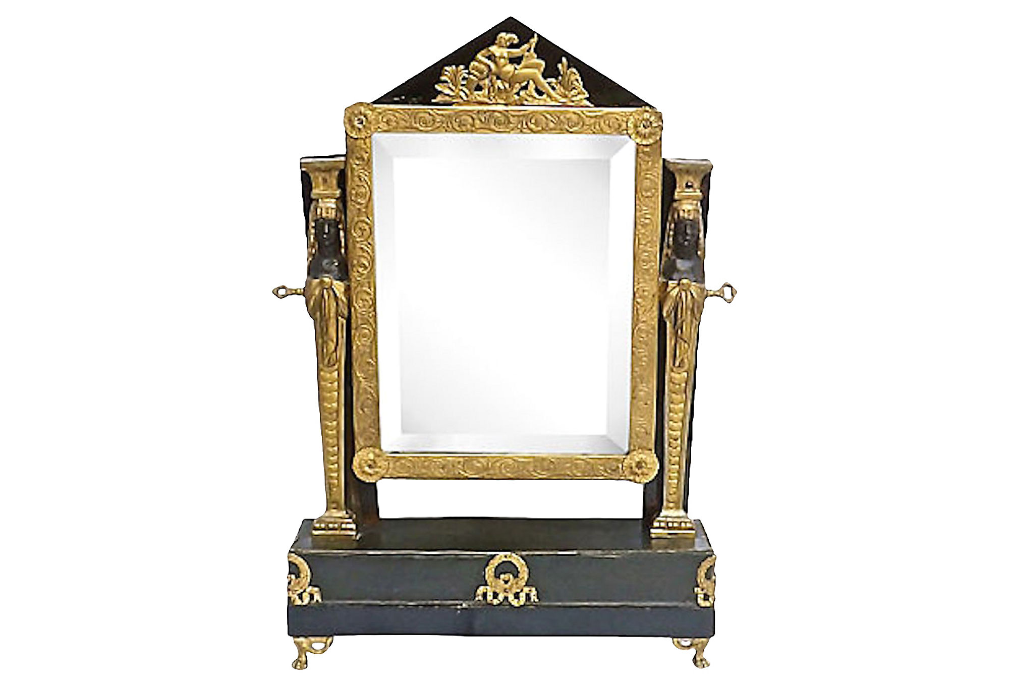 Antique French Empire Vanity Mirror~P77527817