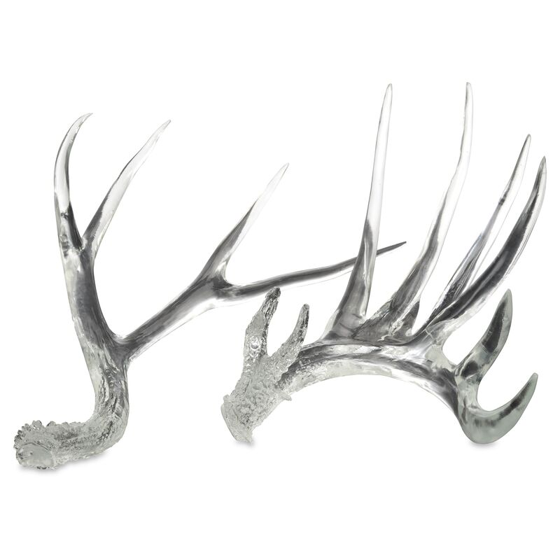 Asst. of 2 Antler Accent Pieces, Clear