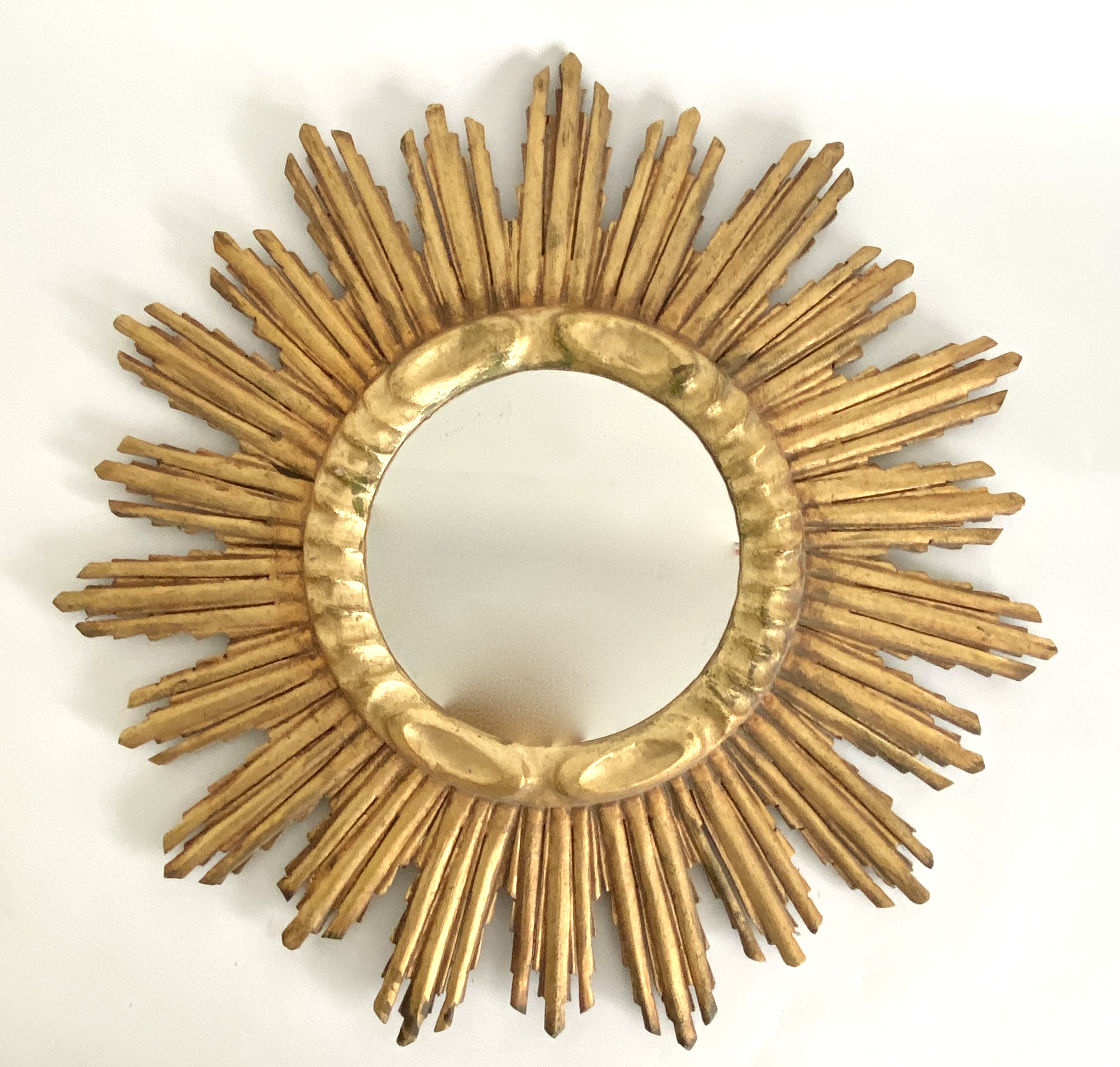 1940s French Gold Sunburst Mirror~P77684379