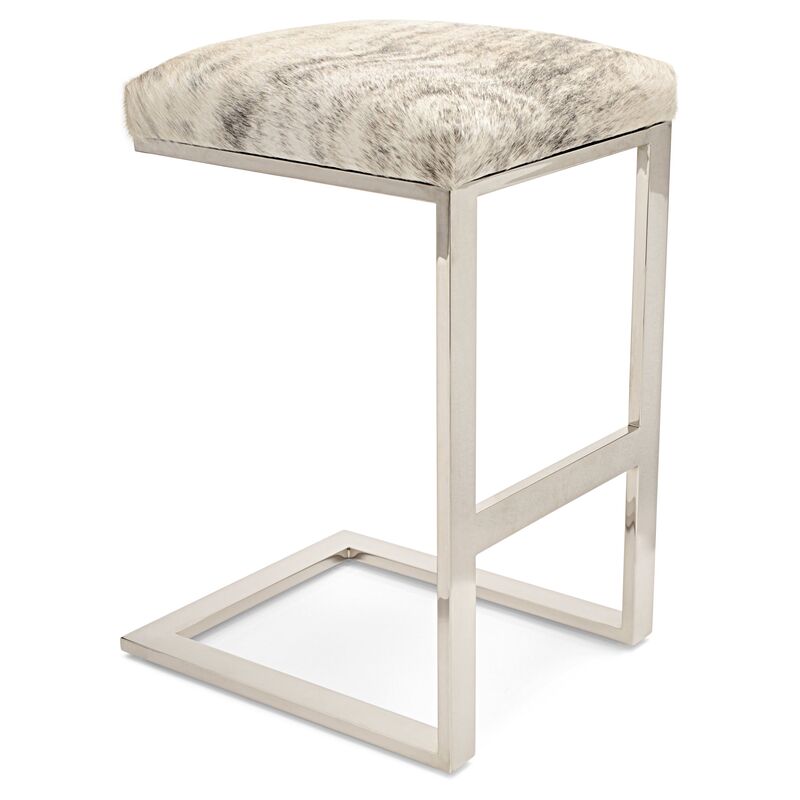 Hot Toddy Counter Stool, Beige/Gray