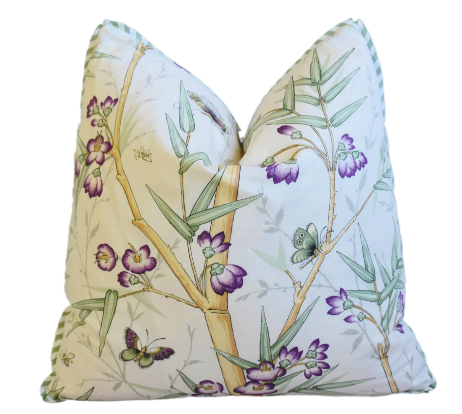 Clarence House Bamboo & Butterfly Pillow~P77697869