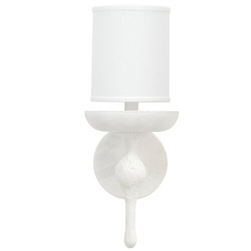 Concord Wall Sconce, White Plaster~P77613236