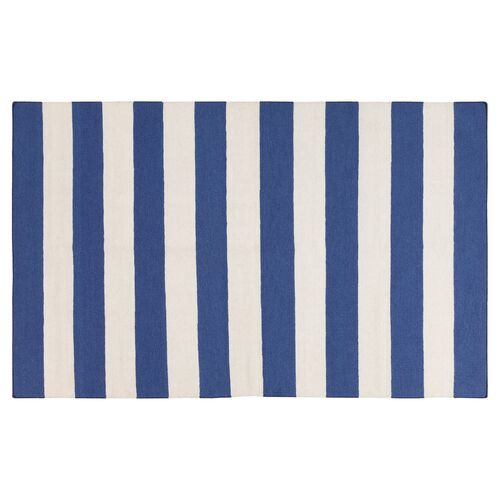 Hermie Flat-Weave Rug, Blue~P75962450