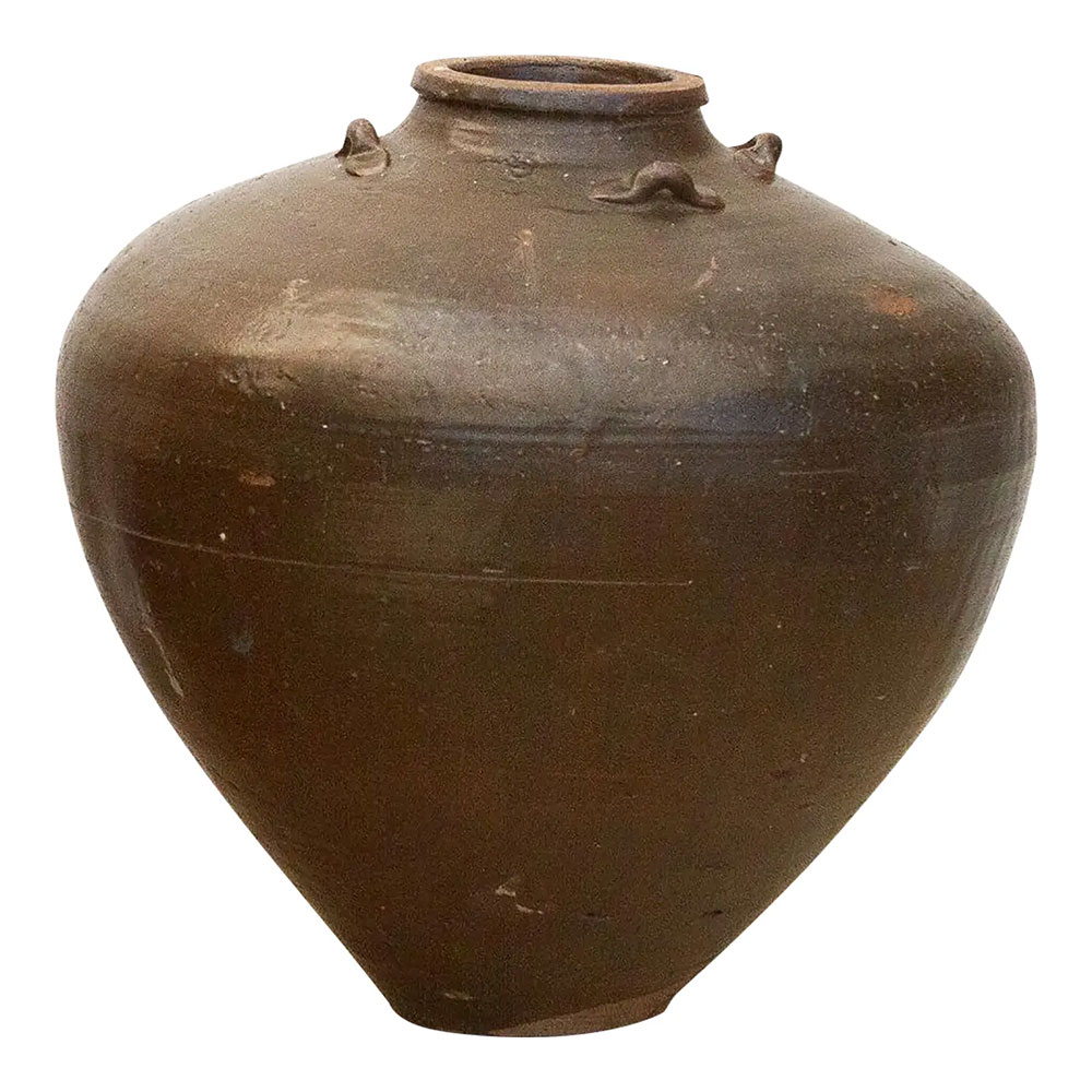 Rustic Rounded Silhouette Martaban Jar~P77728963