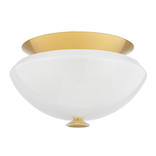 Brixton Flush Mount, Aged Brass/Soft White Brixton Flush Mount, Aged Brass/Soft White