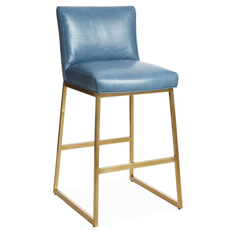 Hollas Counter Stool, Adriatic Leather