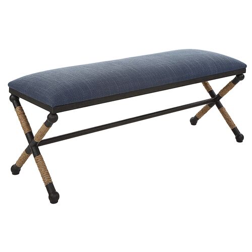 Leandra Bench, Navy/Black
