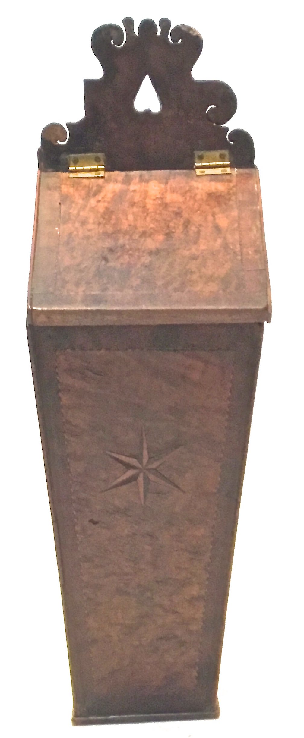 Antique Wood Inlay Match Box~P77298547