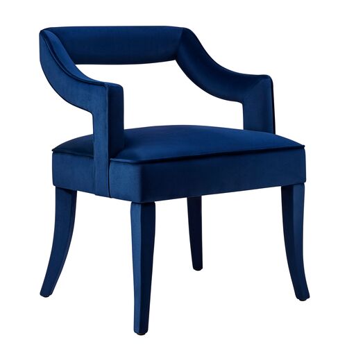 Serena Side Chair, Navy~P64451824
