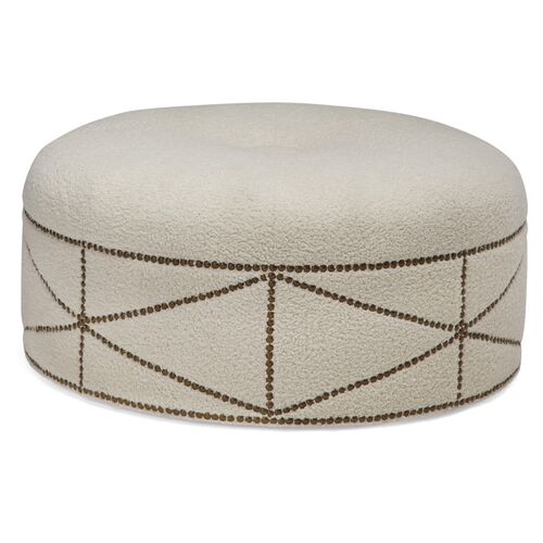 Lexis Ottoman, Ivory Shearling~P77529937
