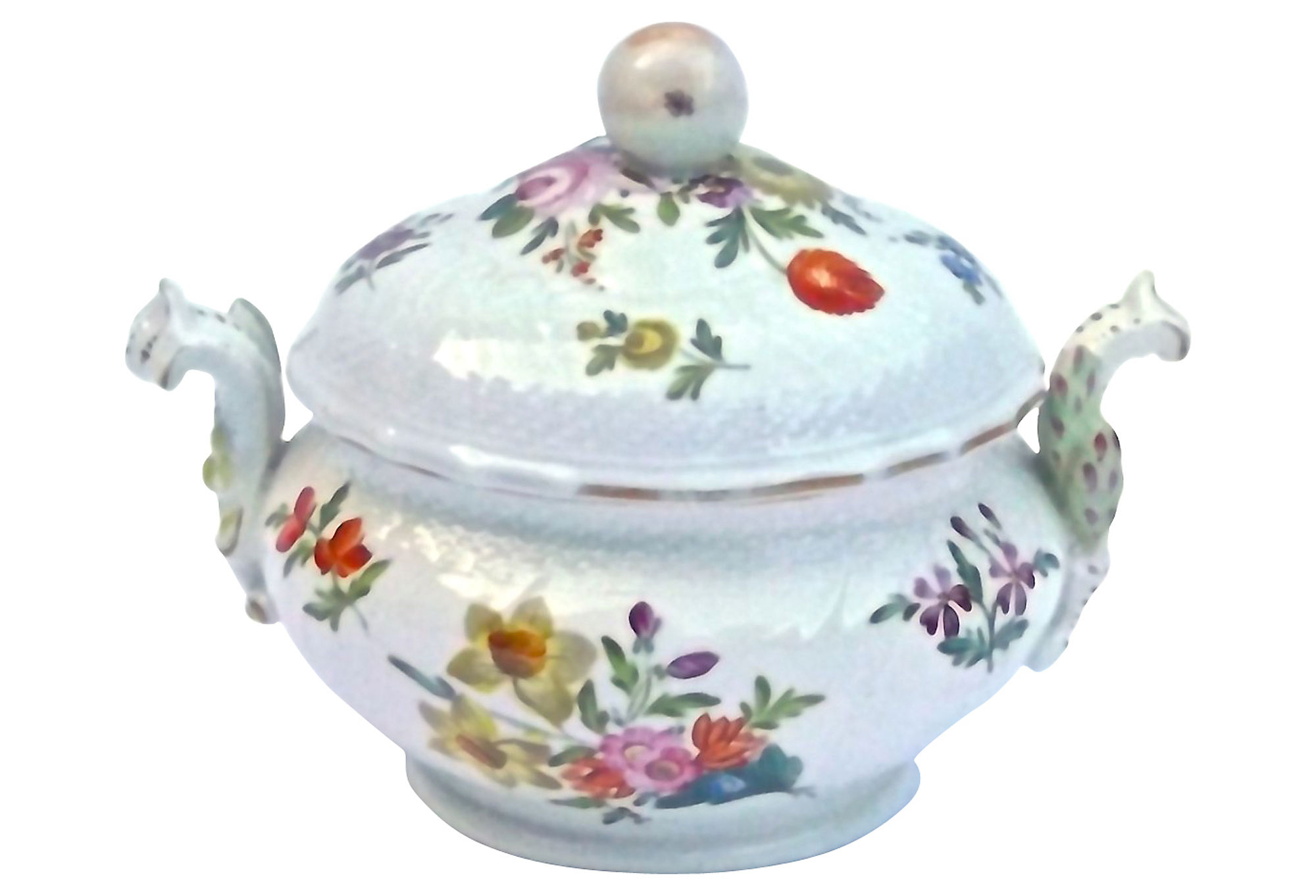 Porcelain Antique Floral Lidded Tureen~P77166457