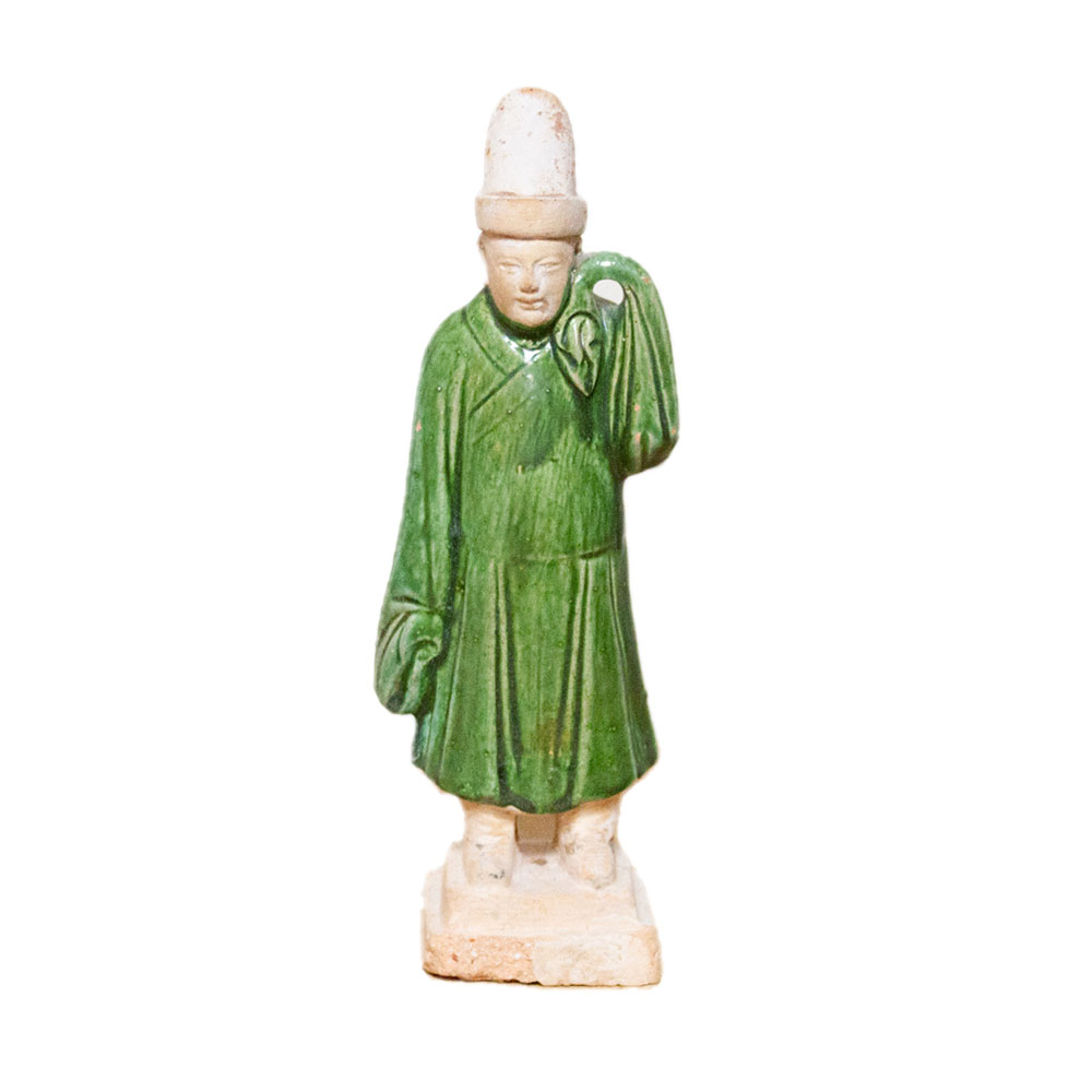 Chinese Green Glazed Sancai Figure~P77684158