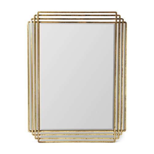 Hartson Wall Mirror, Antiqued Gold~P77551126
