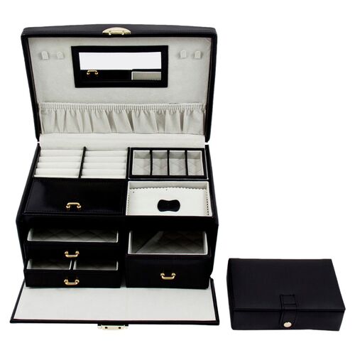 Leather Jewelry Case, Onyx~P76463568