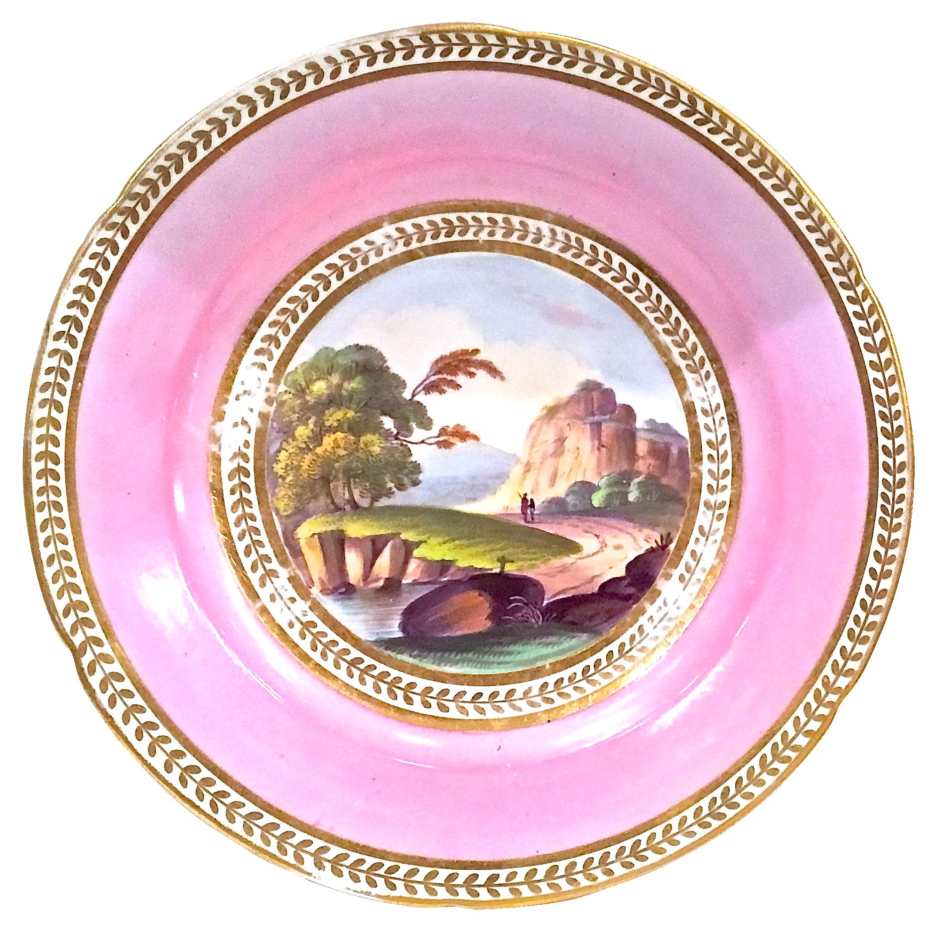 Hand-Painted Porcelain Plate~P77430758
