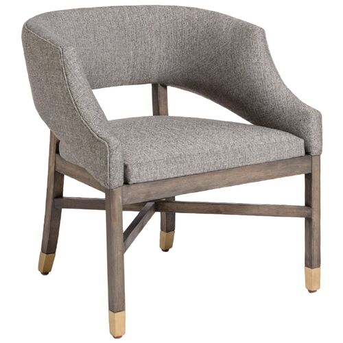 Zoey Dining Chair, Modern Tweed