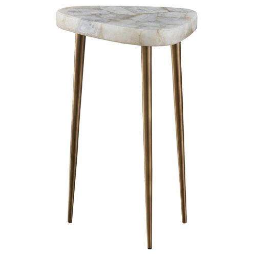 Beckett Tall Side Table, Agate/Bronze Beckett Tall Side Table, Agate/Bronze