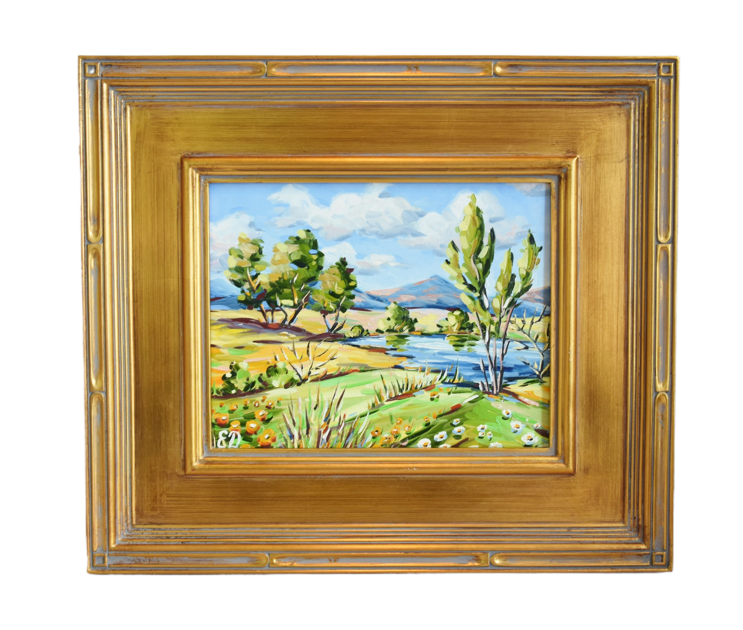 Impressionist Landscape Floral Painting~P77689461