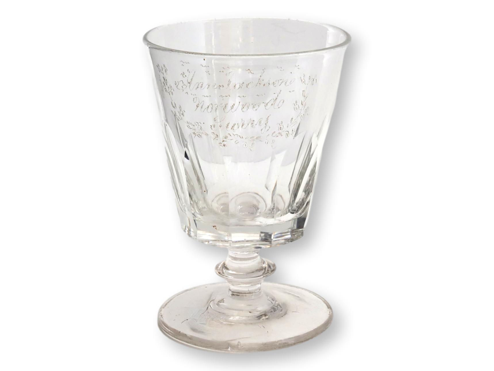 1760s Georgian Crystal Wedding Chalice~P77689073