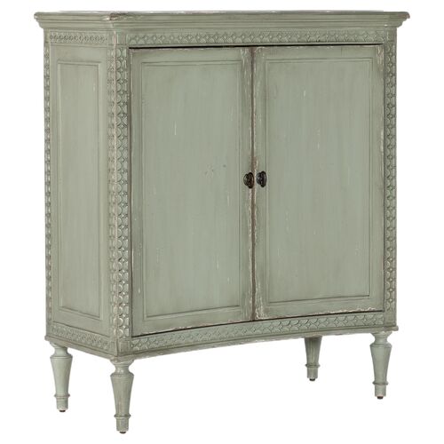 Charleston 2-Door Accent Chest, Verdigris Green